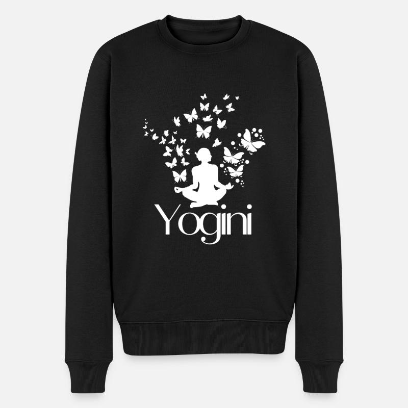 Le yoga est ma passion - Pull Premium bio Homme - noir