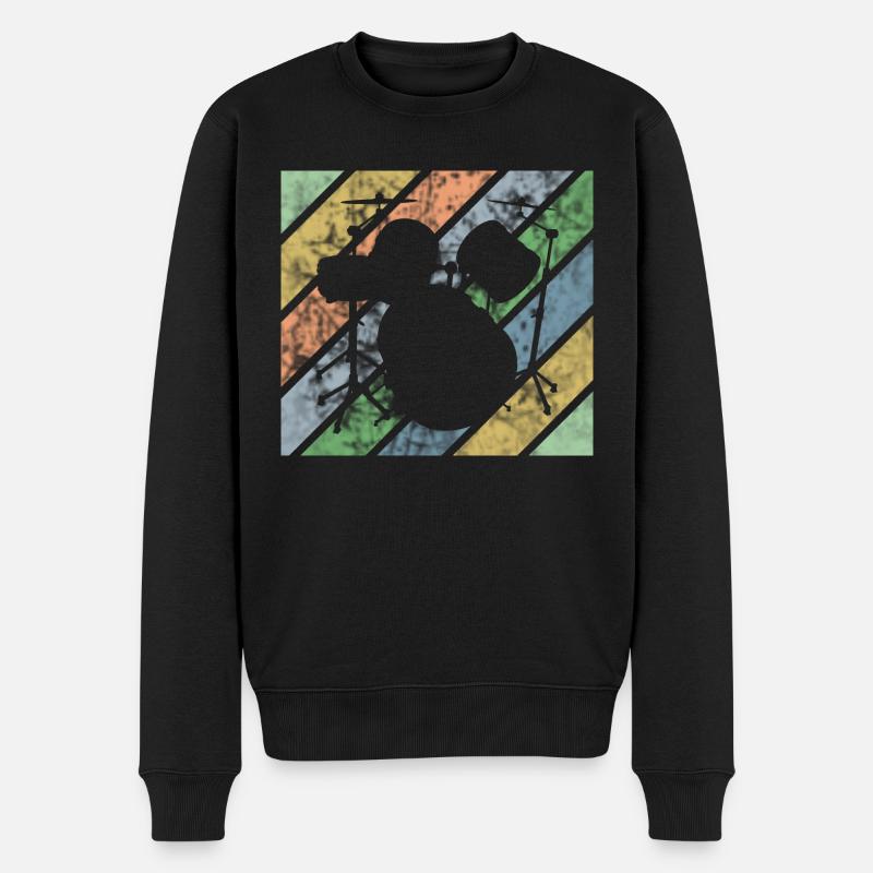 Drummer Design Drumkit - Pull Premium bio Homme - noir