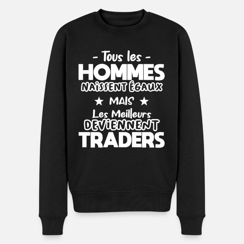 Trader - Pull Premium bio Homme - noir