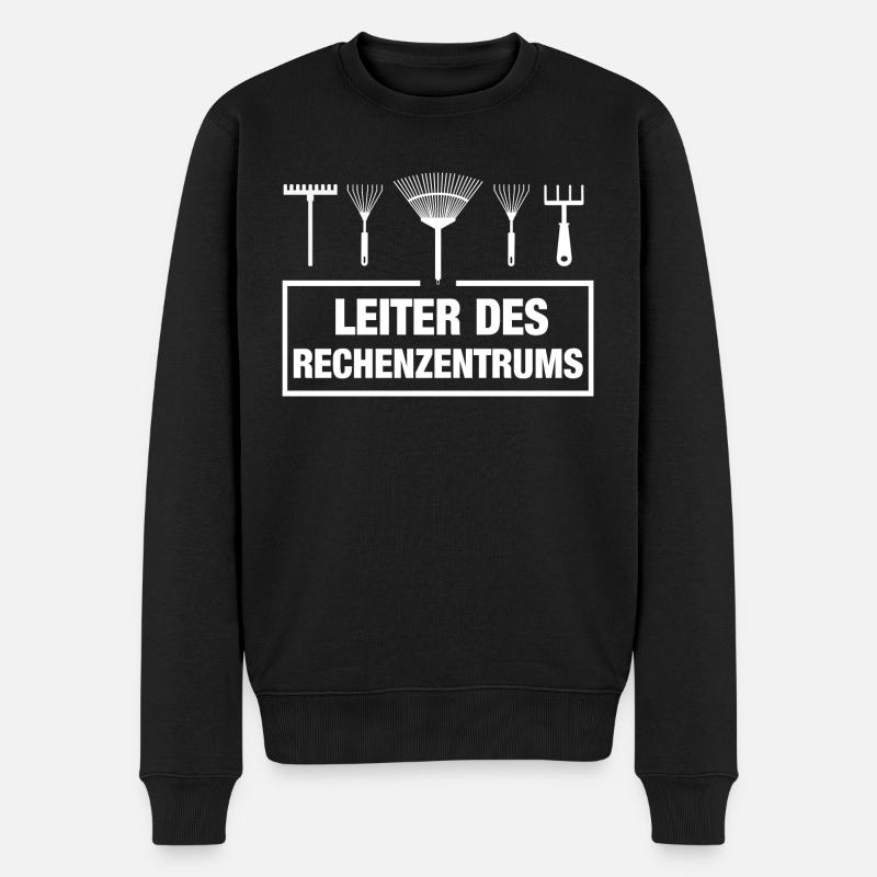 Leiter des Rechenzentrums Garten Gärtner Boss Chef - Männer Premium Bio Pullover - Schwarz