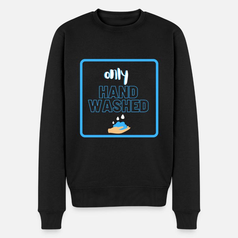 lavé uniquement à la main - Pull Premium bio Homme - noir
