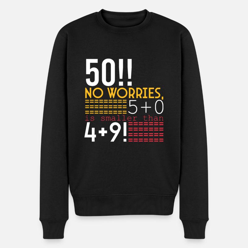 Joyeux 50e anniversaire!!! - Pull Premium bio Homme - noir