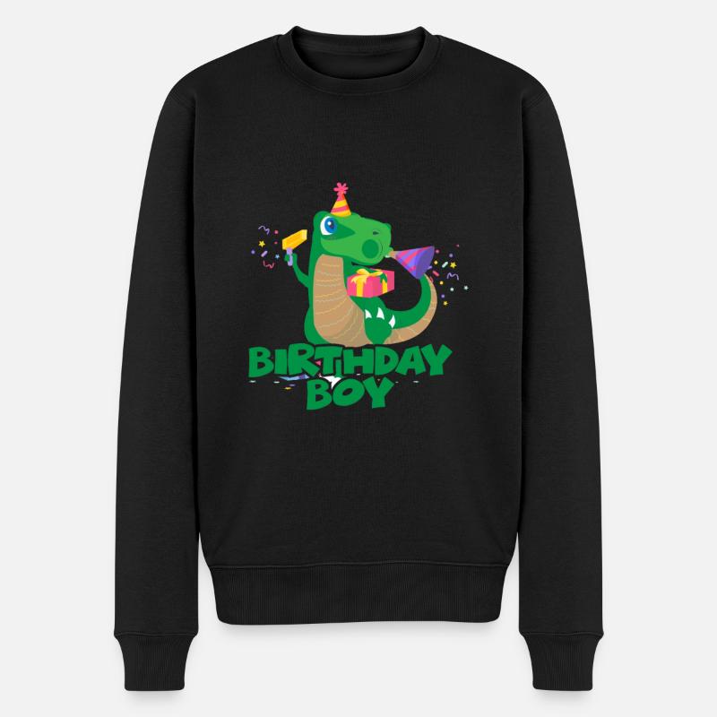 Anniversaire garçon anniversaire garçon Dino - Pull Premium bio Homme - noir