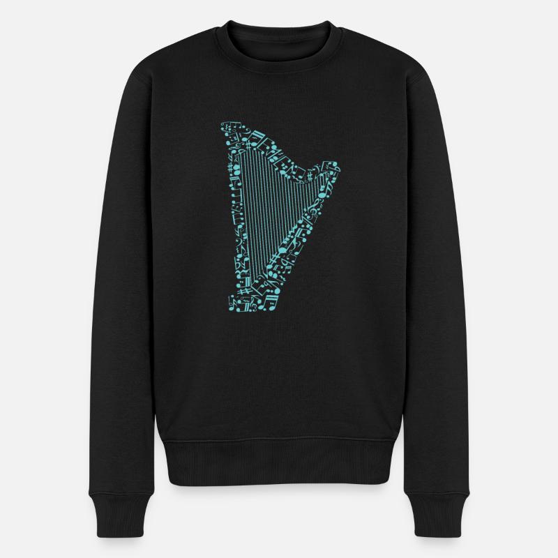 Harpe - Pull Premium bio Homme - noir