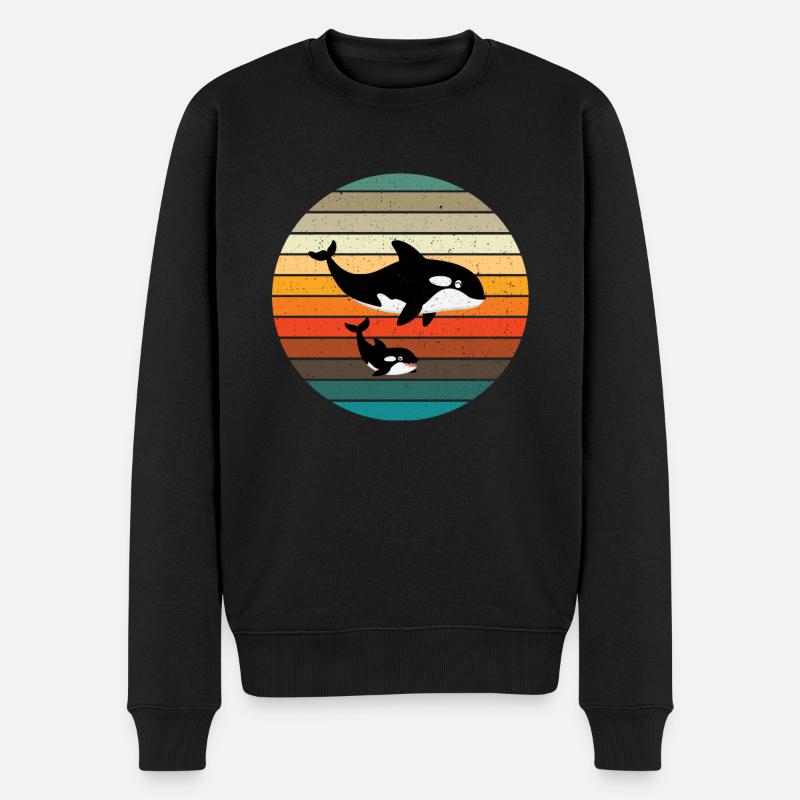 Orca - Pull Premium bio Homme - noir
