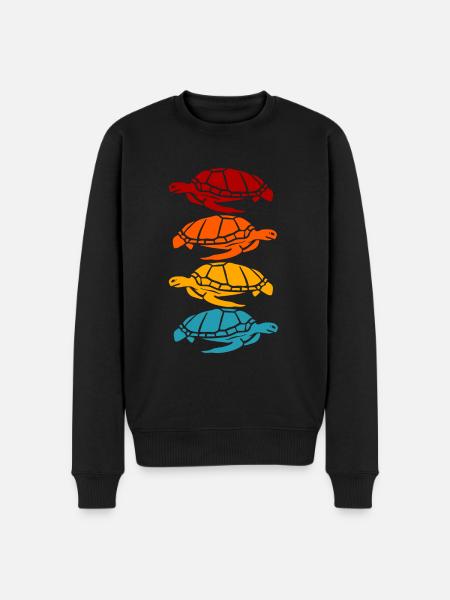 tortoises - Men's Premium Organic Jumper - black