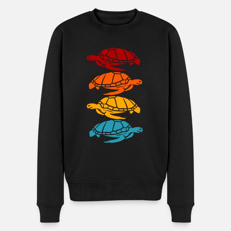 Tortues - Pull Premium bio Homme - noir