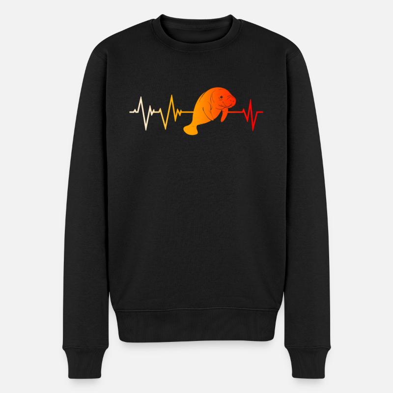 Les battements de cœur de la lars - Pull Premium bio Homme - noir