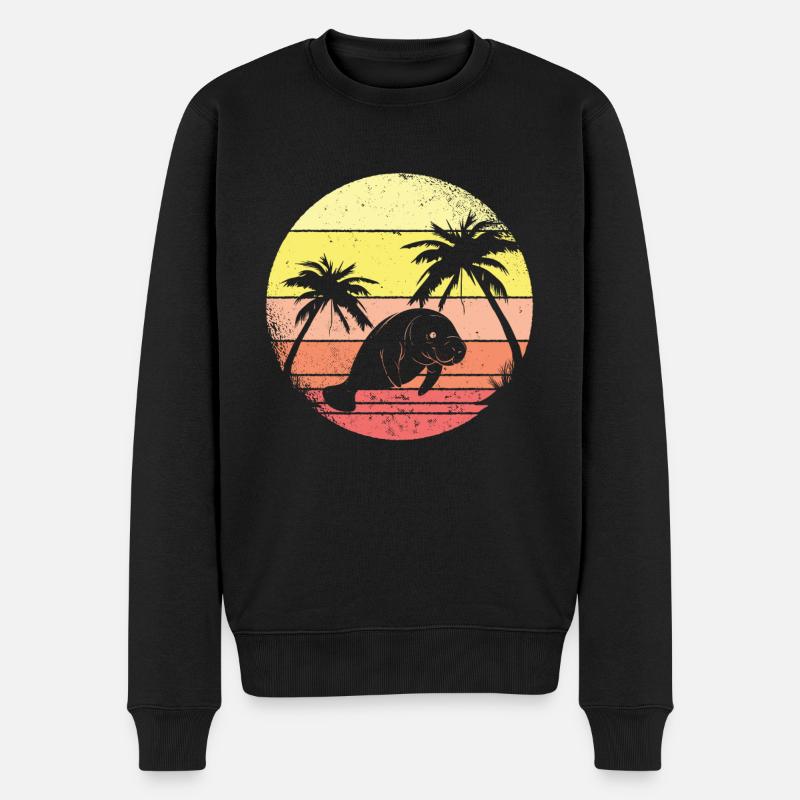 Larmas et les palmiers - Pull Premium bio Homme - noir