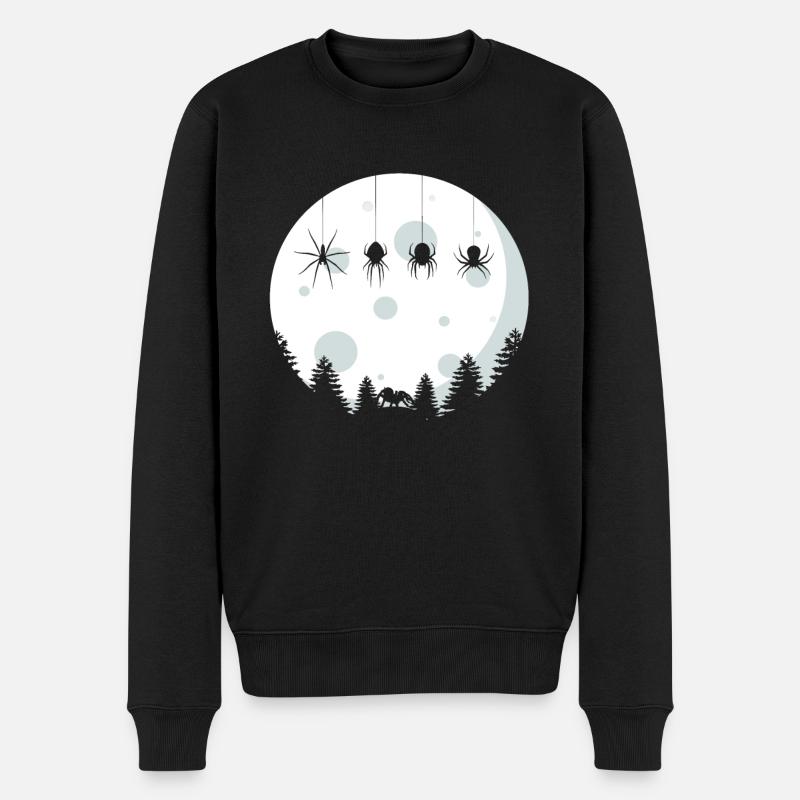 Les araignées - Pull Premium bio Homme - noir
