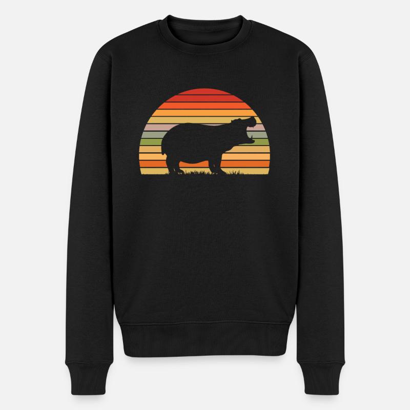 Hippocampe - Pull Premium bio Homme - noir