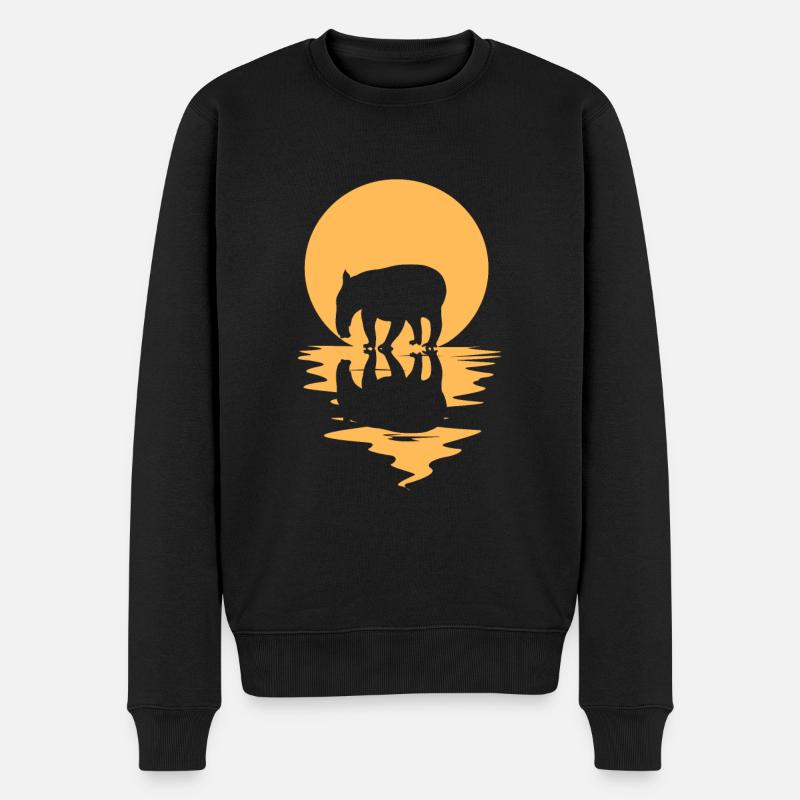 Tapir - Männer Premium Bio Pullover - Schwarz