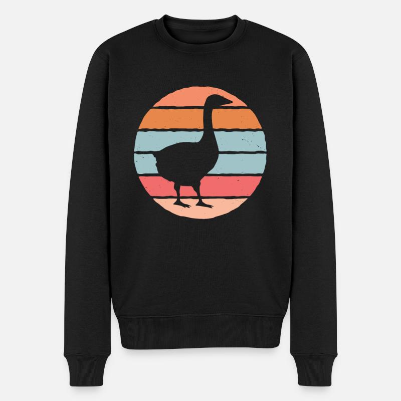 Gans Silhouette - Pull Premium bio Homme - noir