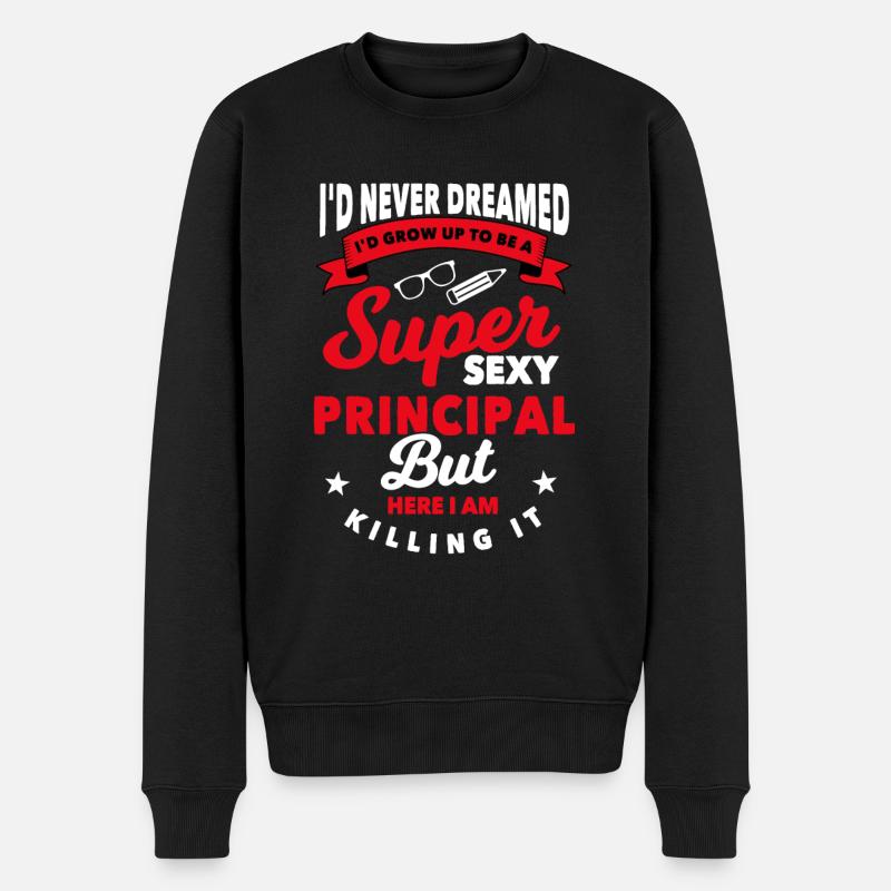 Schulleiter Geschenk - Männer Premium Bio Pullover - Schwarz