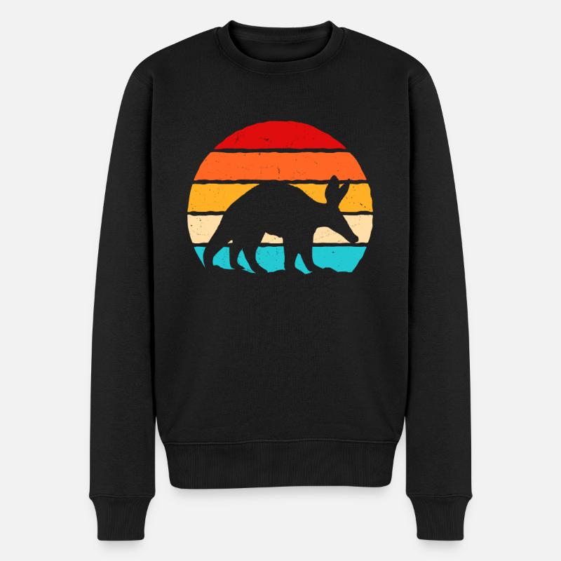 Erdferkel - Männer Premium Bio Pullover - Schwarz
