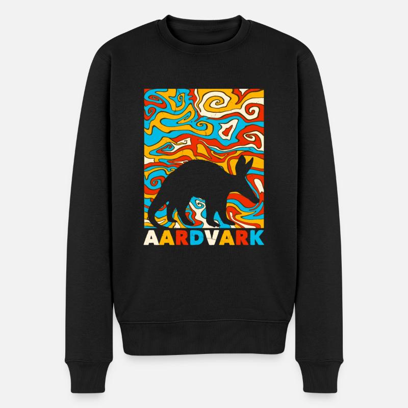 Erdferkel - Männer Premium Bio Pullover - Schwarz