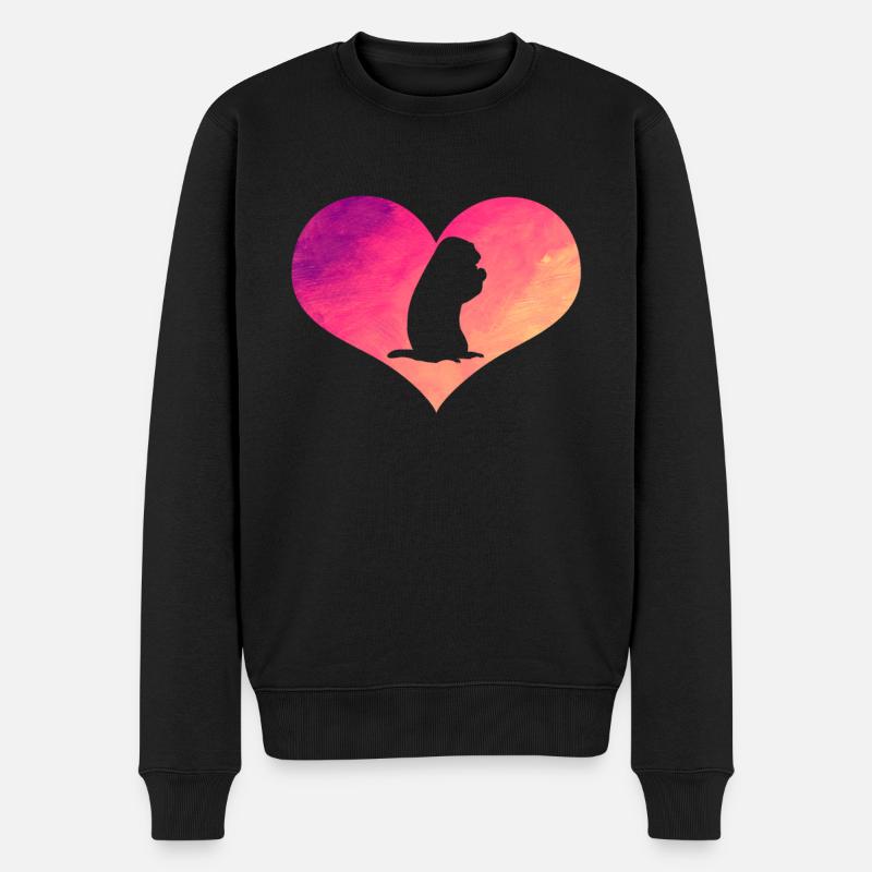 Marmotte Coeur - Pull Premium bio Homme - noir