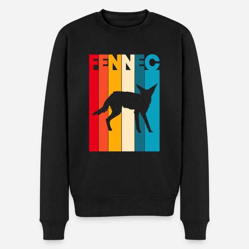 Fennek Desert Fox - Men's Premium Organic Jumper - black