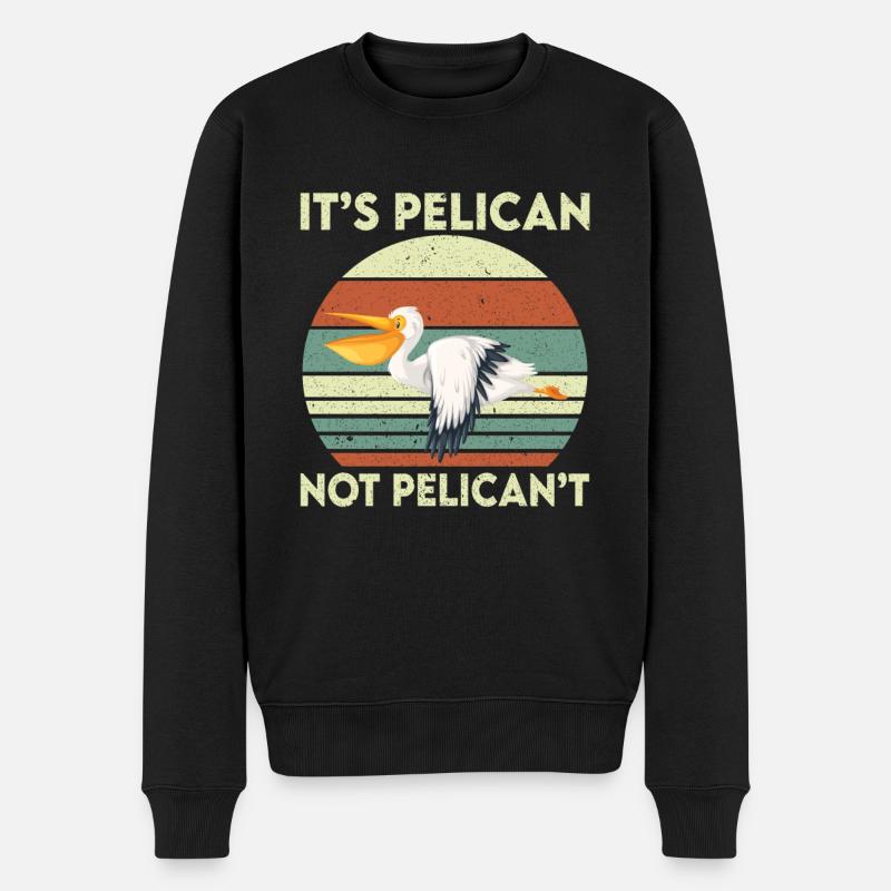 Pélican rengaine - Pull Premium bio Homme - noir