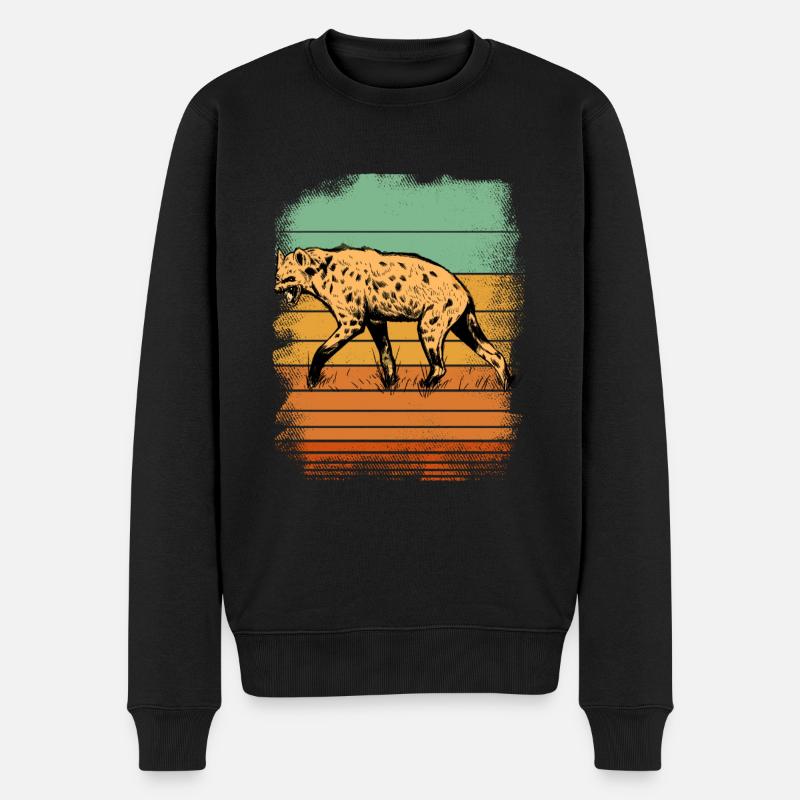 Hyène - Pull Premium bio Homme - noir