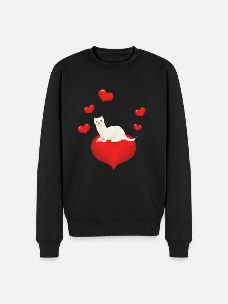Hermeline et belette - Pull Premium bio Homme - noir