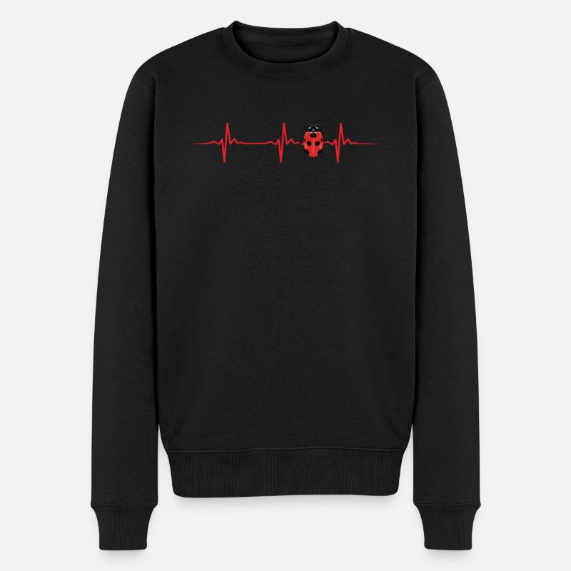 Coccinelle pouls - Pull Premium bio Homme - noir