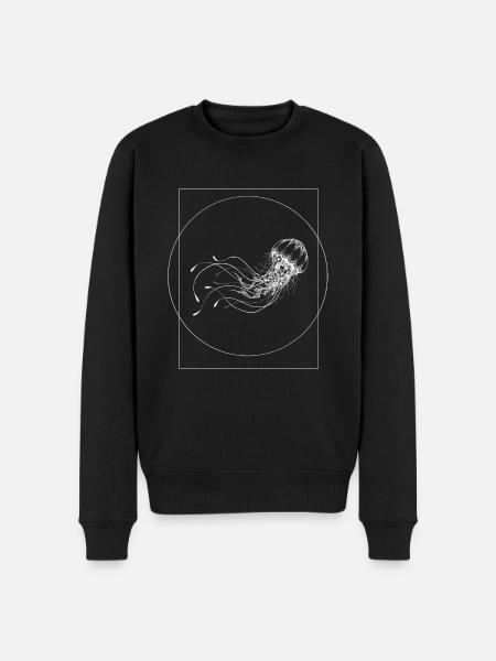 jellyfish - Men's Premium Organic Jumper - black