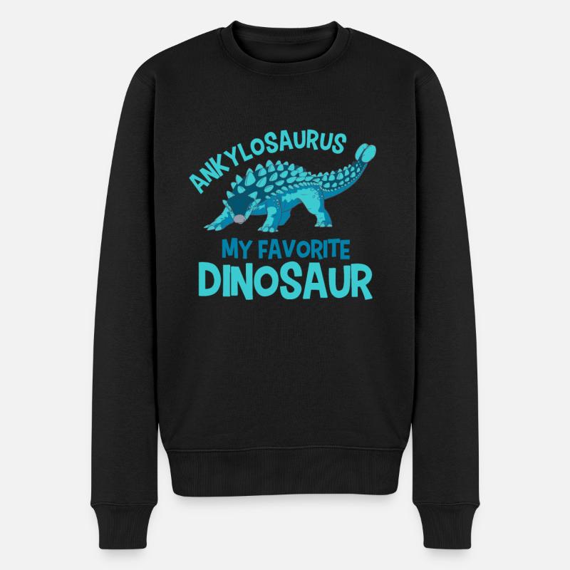 Lieblingsdinosaurier Ankylosaurus - Männer Premium Bio Pullover - Schwarz