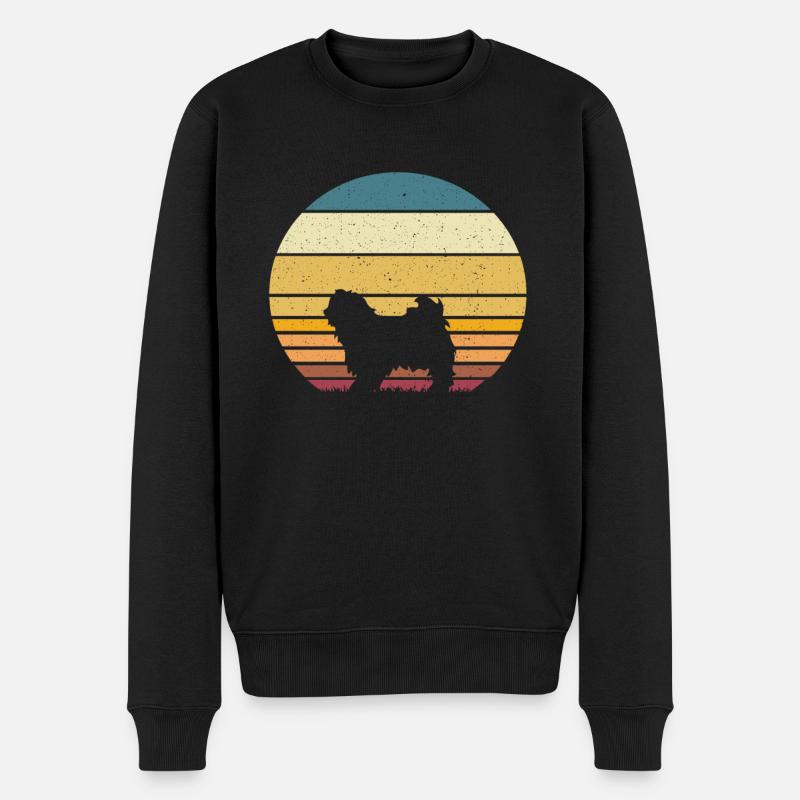 Havaneser - Männer Premium Bio Pullover - Schwarz