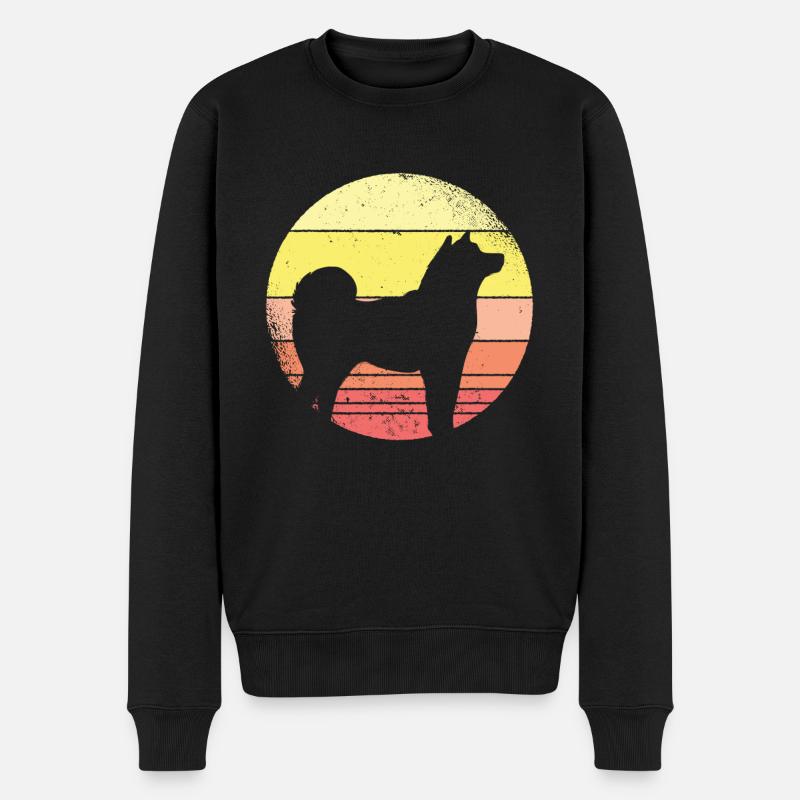 Shiba Inu - Männer Premium Bio Pullover - Schwarz