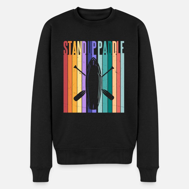 SUP - Männer Premium Bio Pullover - Schwarz