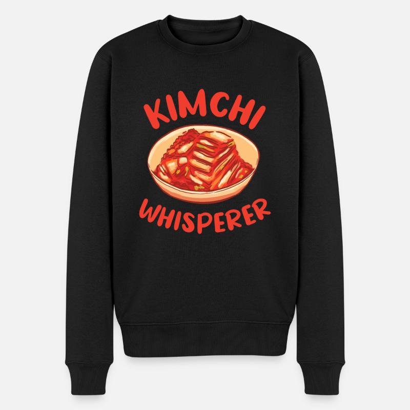 Kimchi Flüsterer Geschenk - Männer Premium Bio Pullover - Schwarz