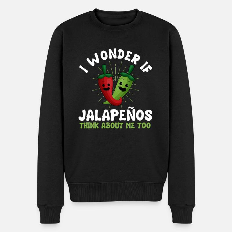 Jalapenos - Pull Premium bio Homme - noir