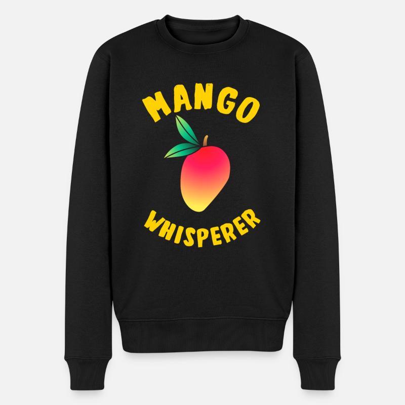 Mango Flüsterer - Männer Premium Bio Pullover - Schwarz