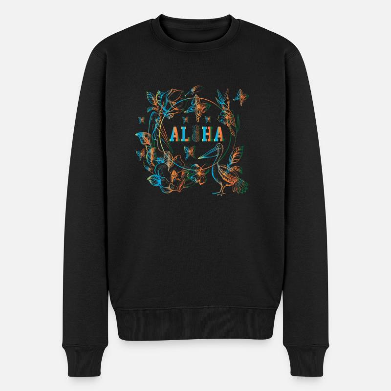 Aloha Gift - Men's Premium Organic Jumper - black