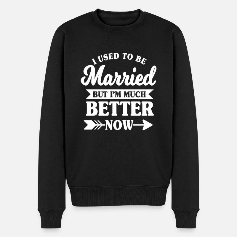 Scheidung Geschenk - Männer Premium Bio Pullover - Schwarz