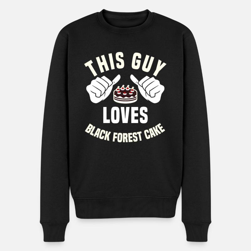 Schwarzwälder Kirschtorte - Männer Premium Bio Pullover - Schwarz