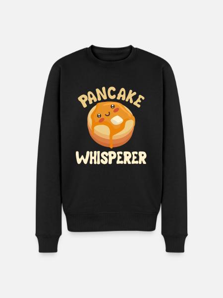 Pancake Whisperer - Men's Premium Organic Jumper - black