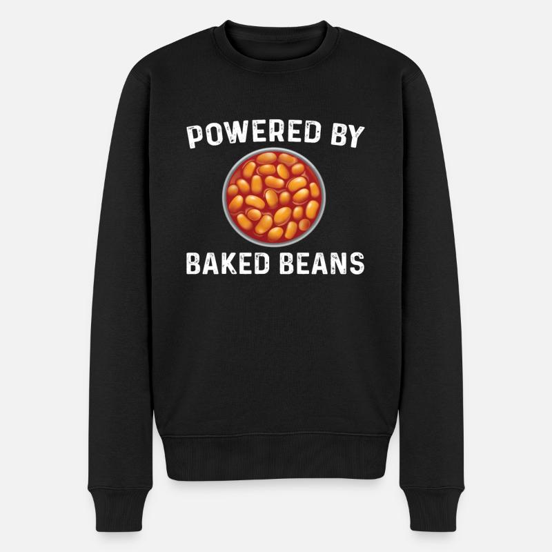 Baked Beans - Männer Premium Bio Pullover - Schwarz