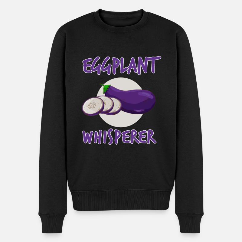 Aubergine Murmure Cadeau - Pull Premium bio Homme - noir