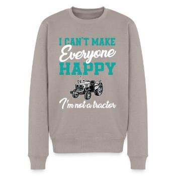 Tracteur - Pull Premium bio Homme - taupe - Devant - Nico (187cm)