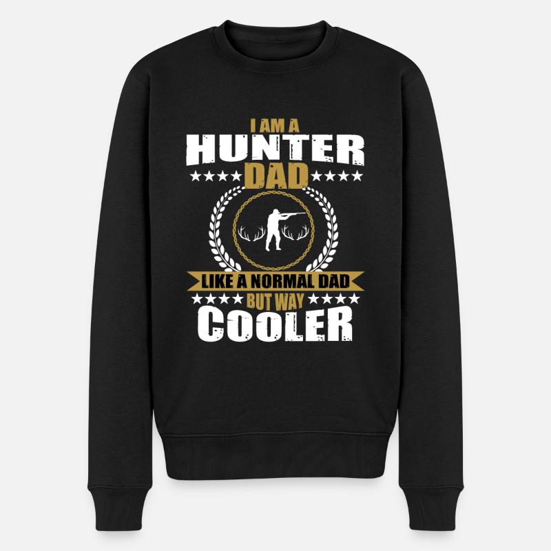 Chasseurs Papa Cadeau - Pull Premium bio Homme - noir