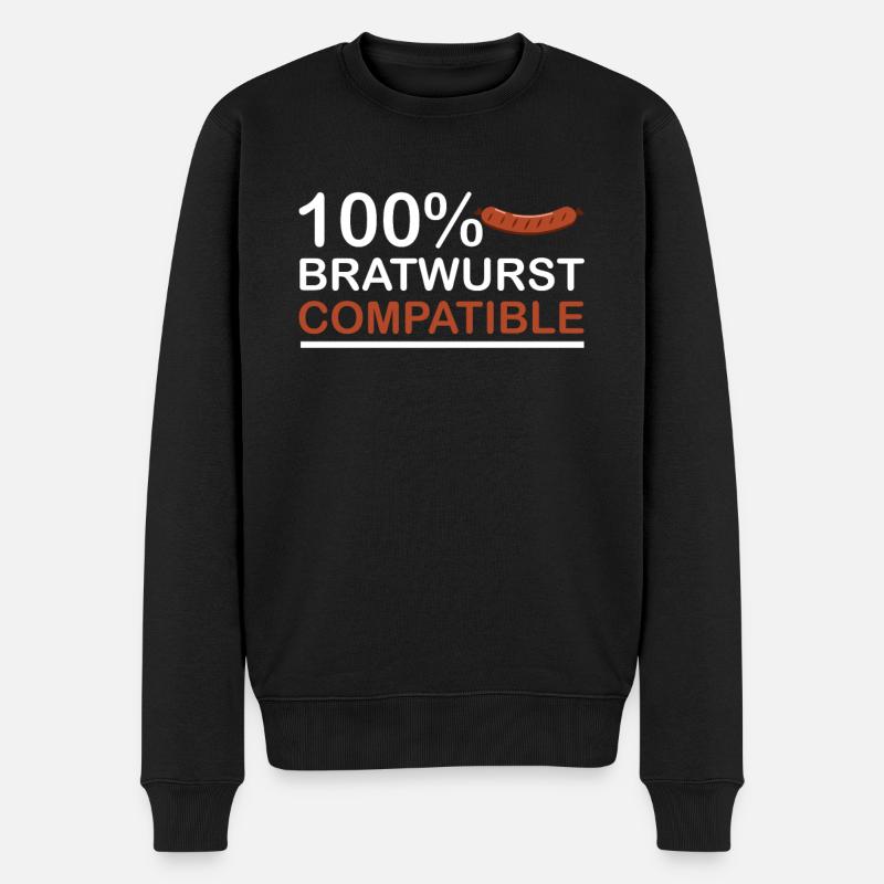 Bratwurst - Pull Premium bio Homme - noir