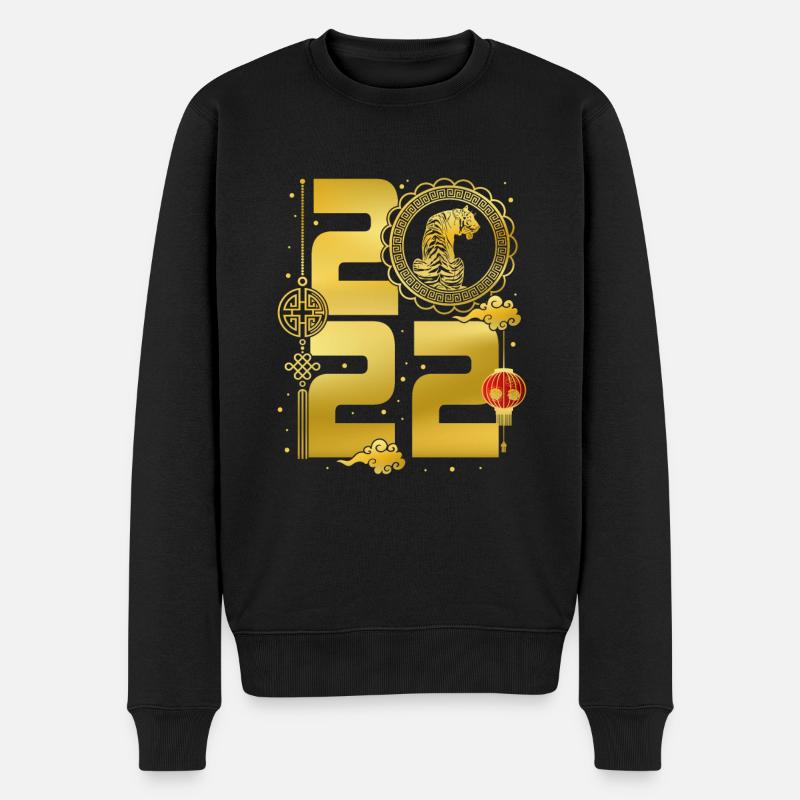 Nouvel An chinois 2022 - Pull Premium bio Homme - noir