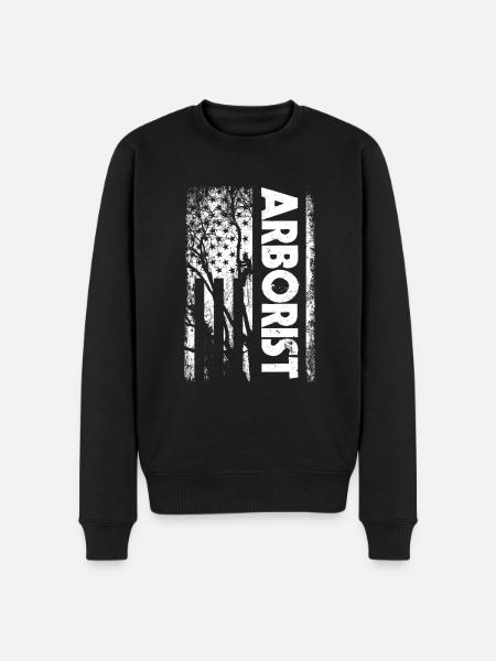 Arborist USA Flag - Men's Premium Organic Jumper - black