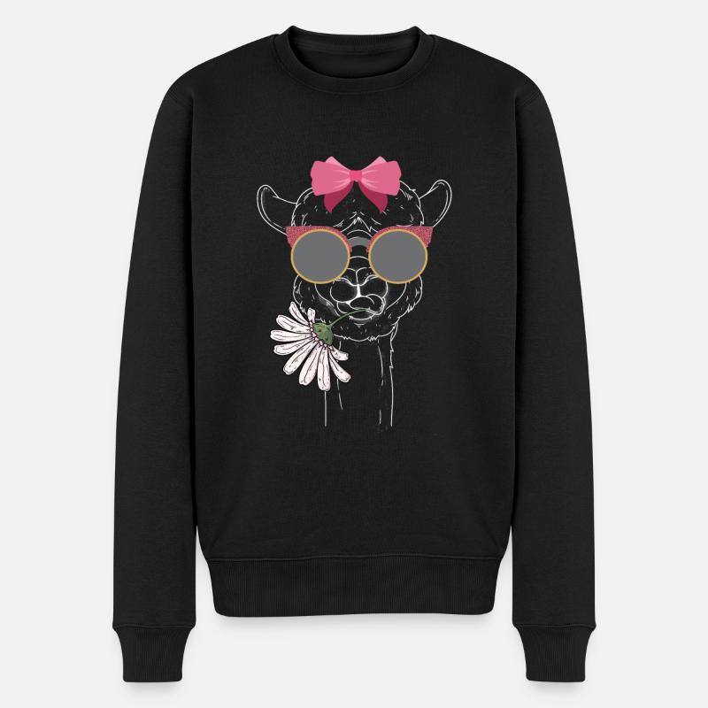 Lama Lady Cadeau - Pull Premium bio Homme - noir