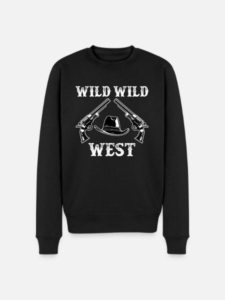 Wild Wild West - Men's Premium Organic Jumper - black