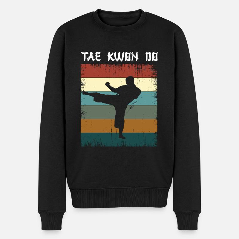 Tae Kwon Do - Männer Premium Bio Pullover - Schwarz