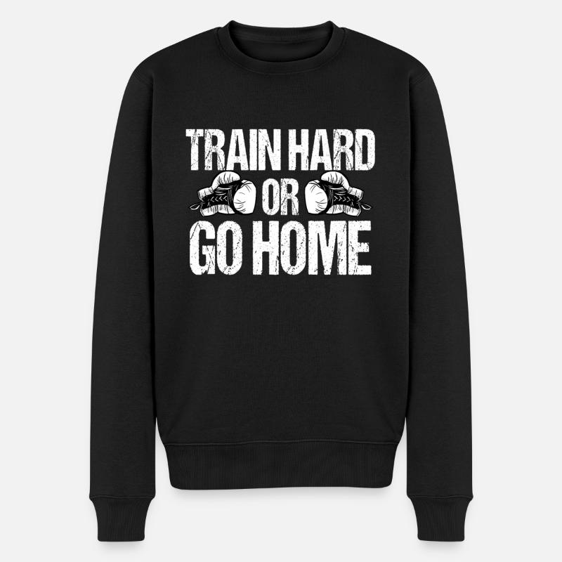 Boxe - Pull Premium bio Homme - noir