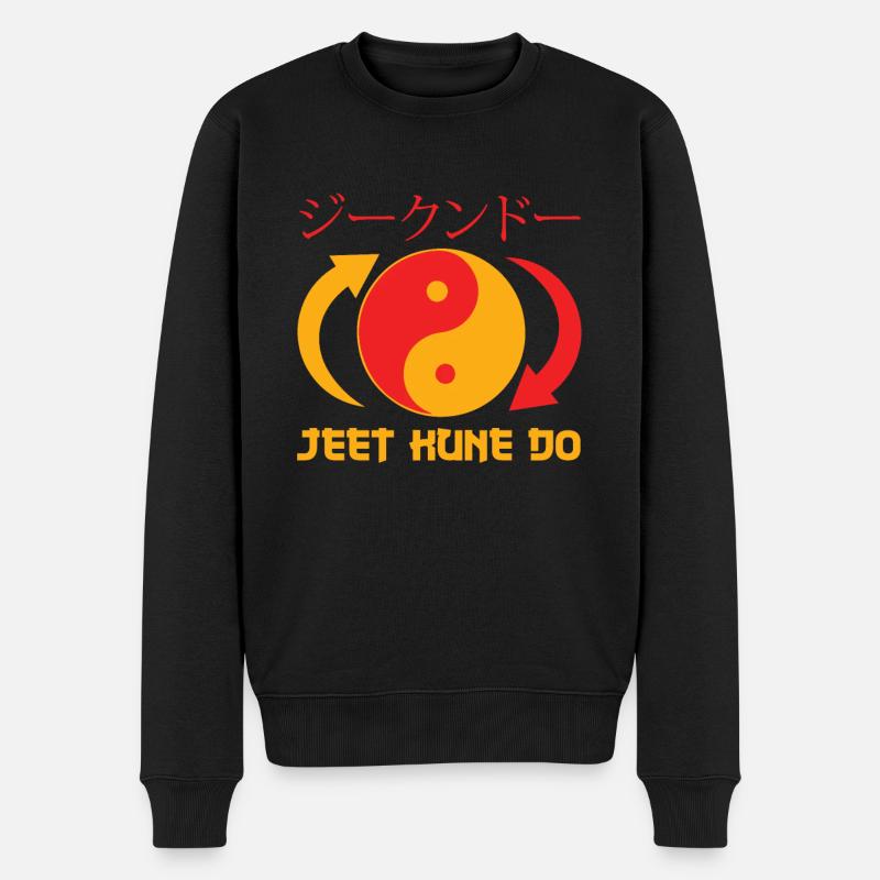 Jeet Kune Do - Männer Premium Bio Pullover - Schwarz
